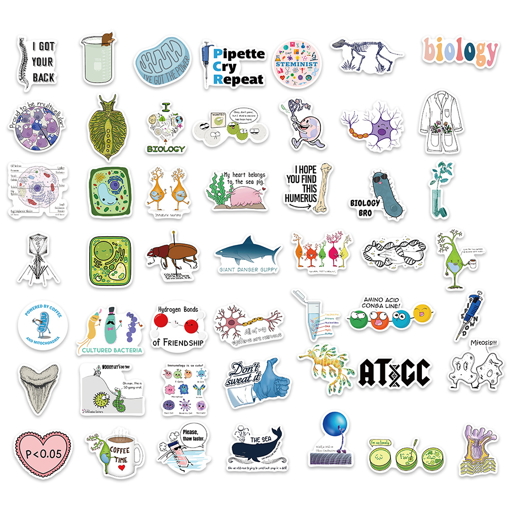 10/30/50/100pcs Fishing Stickers Waterproof Skateboard Motorcycle Guitar  Luggage Laptop Bicycle Sticker Kids Toys