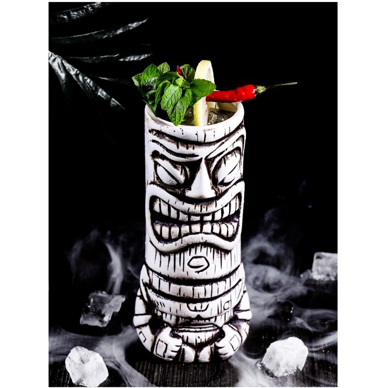 Hawaii Ceramic Tiki Mug Easter Islander Wine Creative Cocktail Beer Bar  Parties