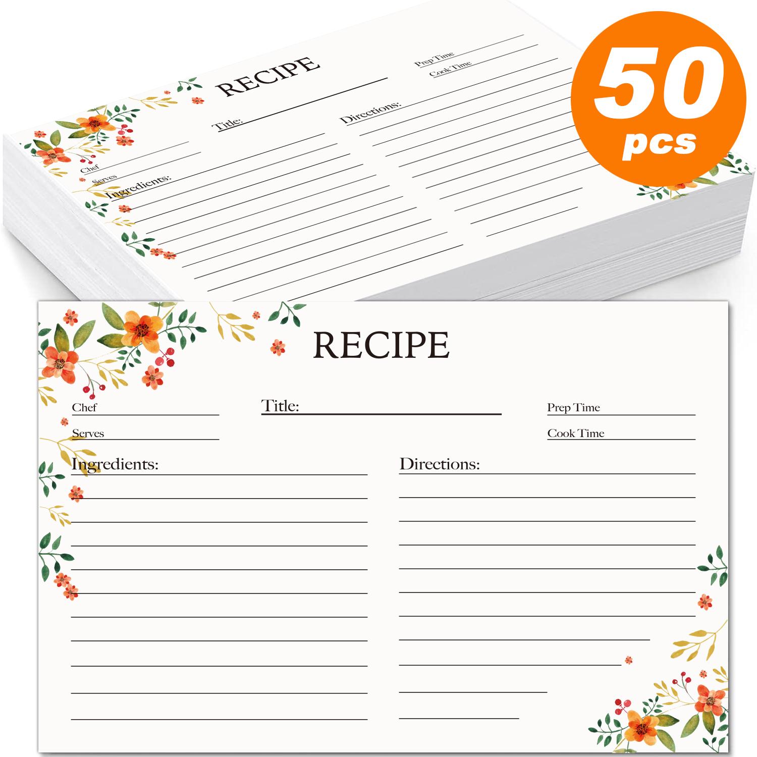 Kitchen Recipe Card Set Diy Recipe Card Recipe Card Box For - Temu United  Arab Emirates