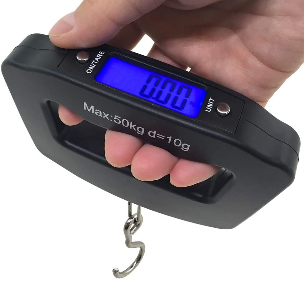 Luggage Weight Scales Digital Travel Suitcase Portable Electronic Weigher  50KG