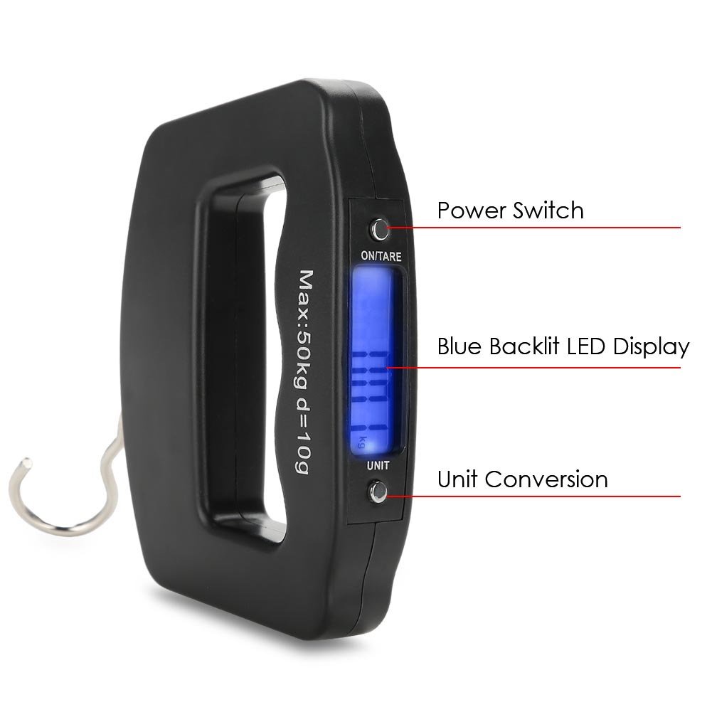 Digital Luggage Scale Electronic Portable Suitcase Travel Weighs With Back  Light Electronic Travel Hanging Scales