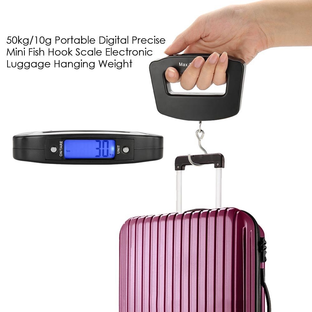 Portable Electronic Luggage Scale, Digital Hanging Hook Baggage