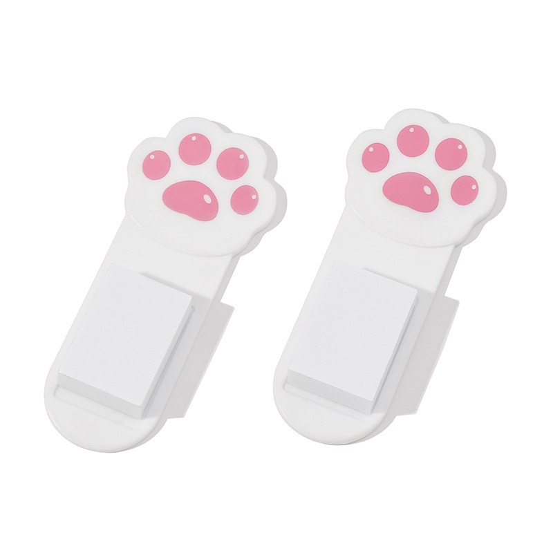 TEMU 2 Piezas, Elevador De Tapa De Inodoro Autoadhesivo Con Detalle De Pata De Gato Kawaii ¡Ideal Para Que Evite Tocar La Tapa Del Inodoro!