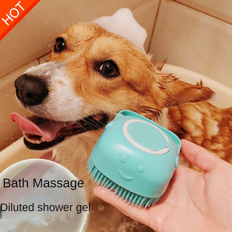 Pamper Your Pet With This Soft Silicone Dog Cat Bath Brush - Temu