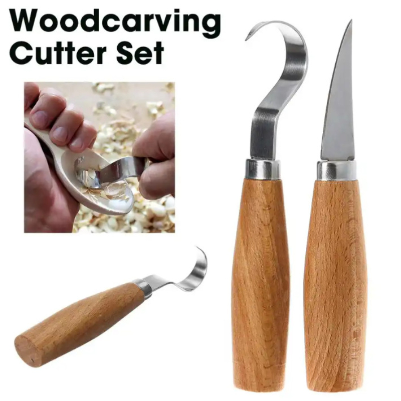 Diy Hook Knife Carving Tools Ergonomic Woodworking Spoon - Temu