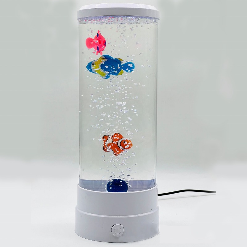 Led Fish Bubble Light Remote Control 7 Colorful Light - Temu