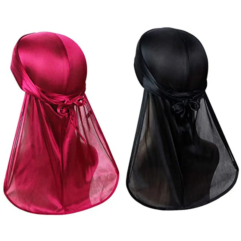 Silky Durag - Perfeito para ondas de 360 graus, longas fechaduras e cachos,  durags de seda premium masculino e feminino, super macio, confortável e