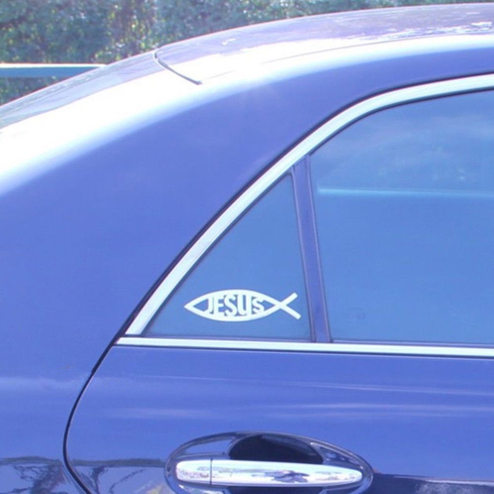 New 3d Christian Fish Symbol Logo Car Emblem Badge - Temu
