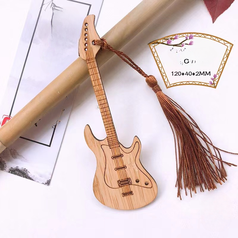 Bamboo Guitar Shape Bookmark, Page Marker, Book, Wood, Tassel, Guitar  Gifts, Guitarist, Unique, Unusual -  Canada