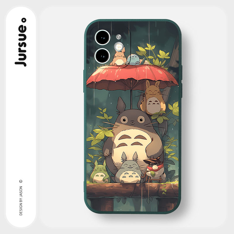 Cute Totoro Anime Studio Ghibli Phone Case matte transparent For