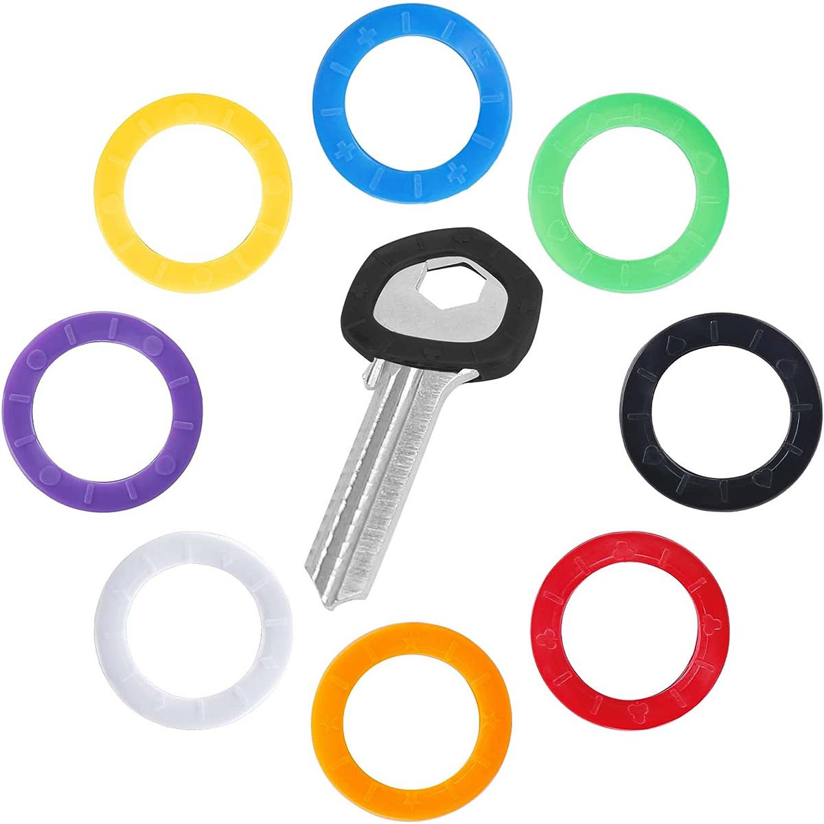 Small Square Key Covers Multiple Colors