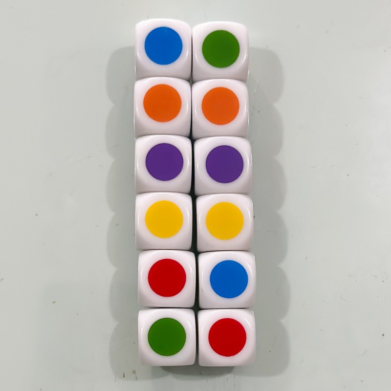 Jogo De Dados Colorido De 6 Lados Com 10 Peças - Divertido E Fácil De Jogar,  Conjunto De Dados Para Crianças E Adultos, Jogo De Quebra-cabeça Engraçado,  Jogos De Mesa - Temu Portugal