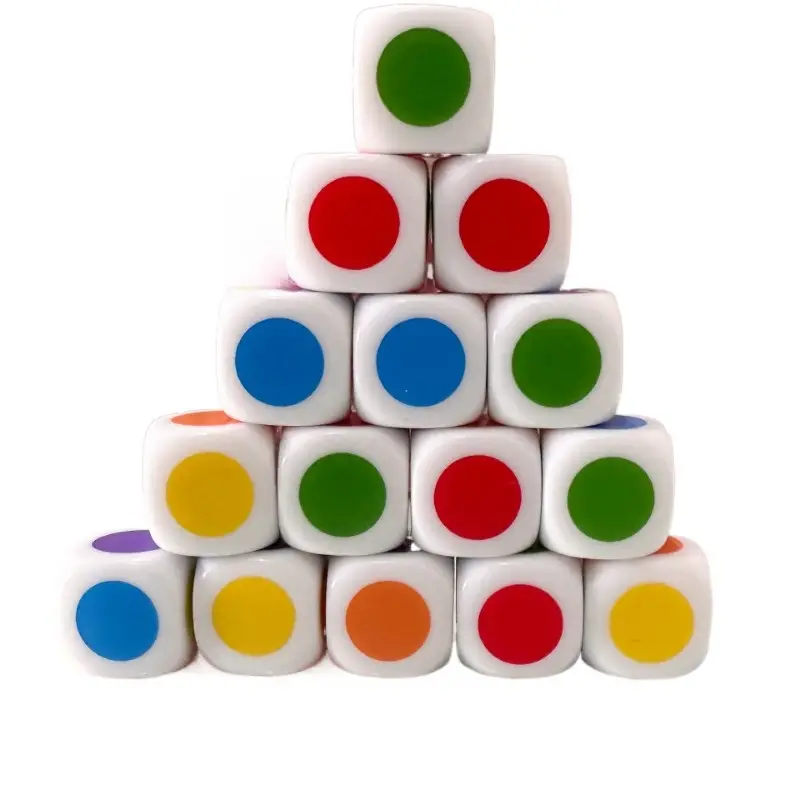 Jogo De Dados Colorido De 6 Lados Com 10 Peças - Divertido E Fácil De Jogar,  Conjunto De Dados Para Crianças E Adultos, Jogo De Quebra-cabeça Engraçado,  Jogos De Mesa - Temu Portugal