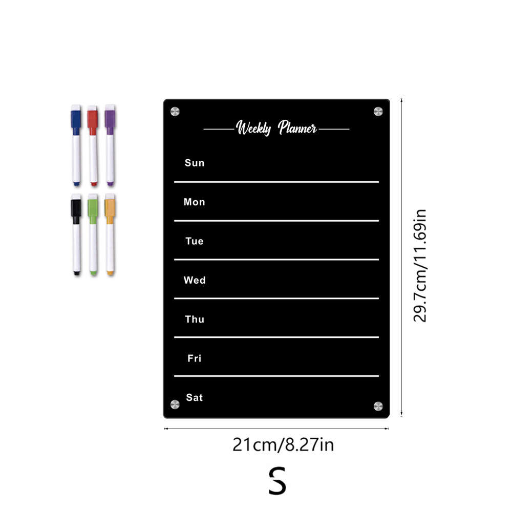 Magnetic Acrylic Calendar For Fridge A4/a3 Size Acrylic Note - Temu