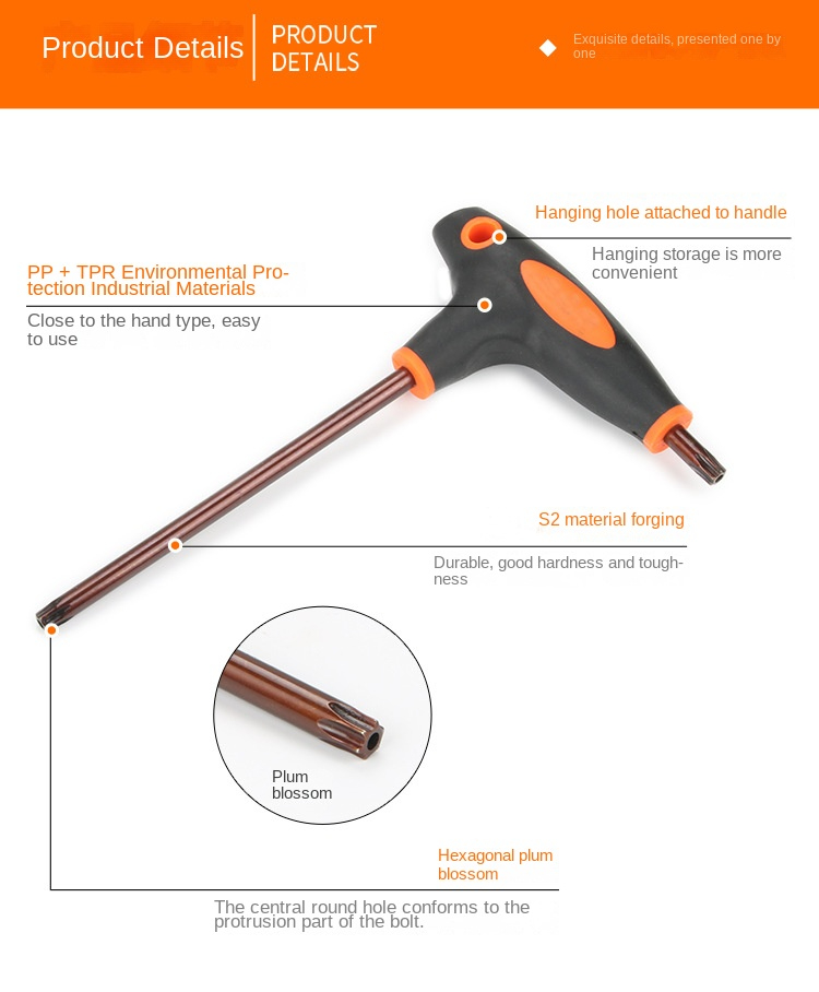 1pc Juego Llaves Hexagonales Internas Torx En Forma T Juego - Temu