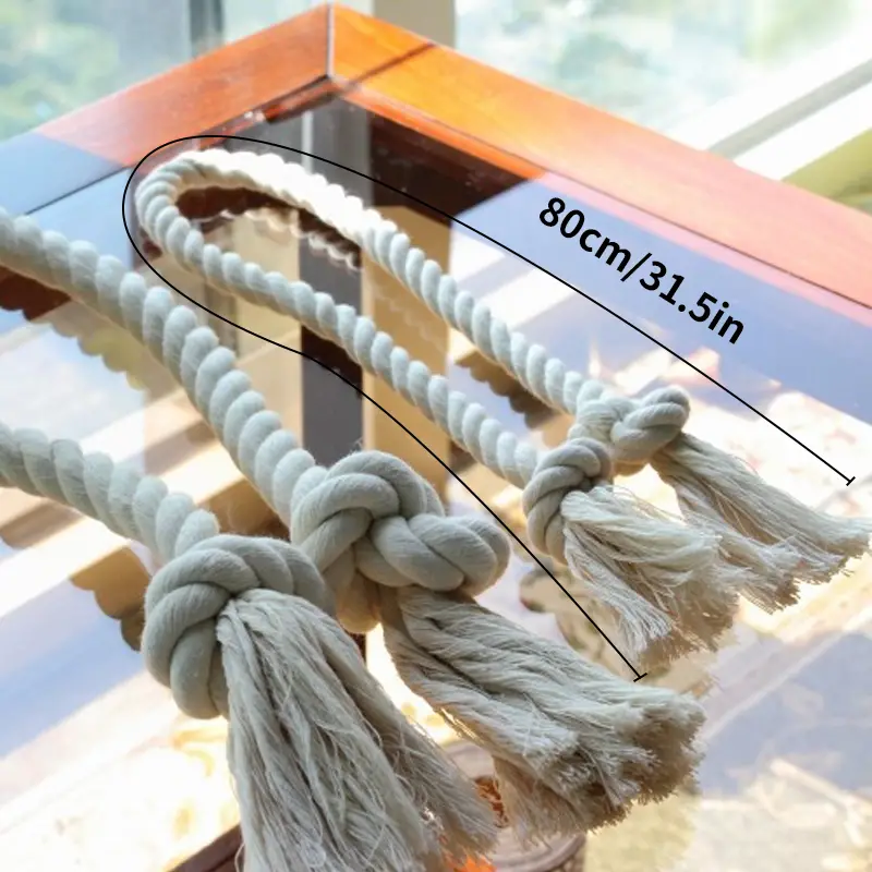 2 Stück American Pastoral Country Baumwolle Seil Vorhang - Temu