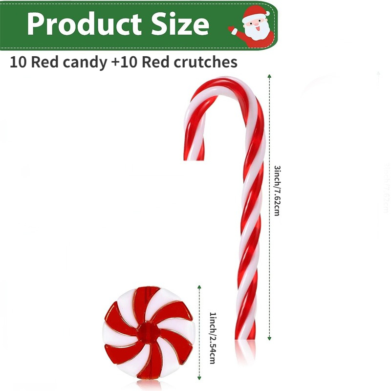 Design Focus Curly Candy Cane Straw Set 4 Red White Holiday Party