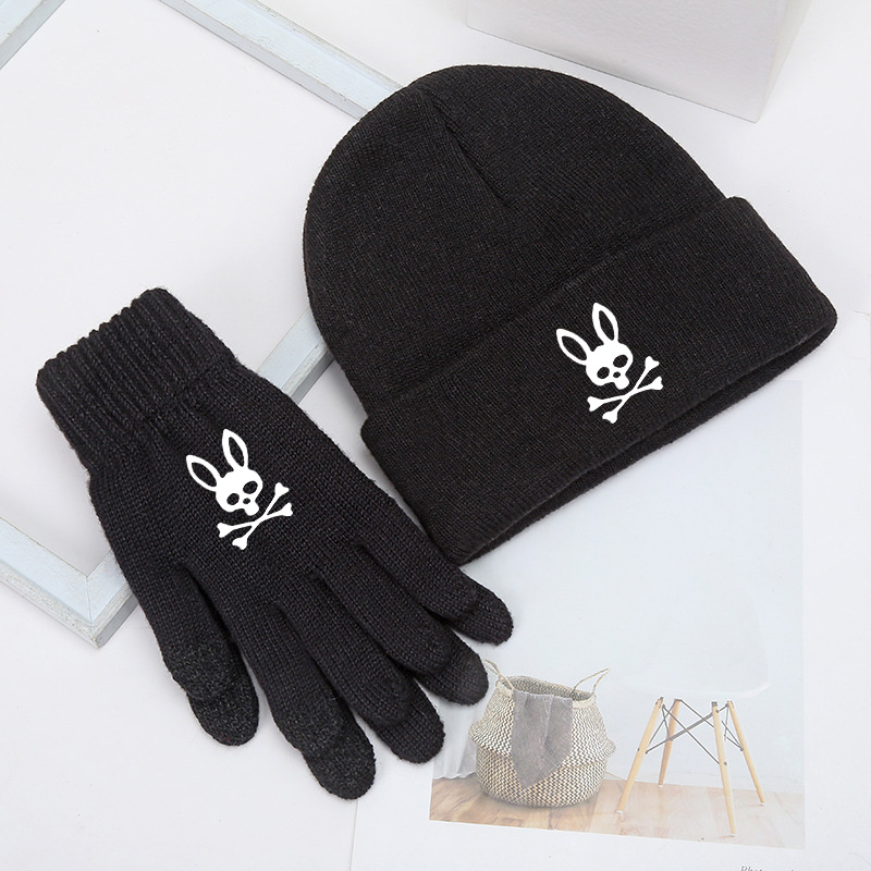 Knitted Hat, Gloves And Scarf Set, Outdoor Cold Protection, Diamond-shaped  Woolen Hat - Temu