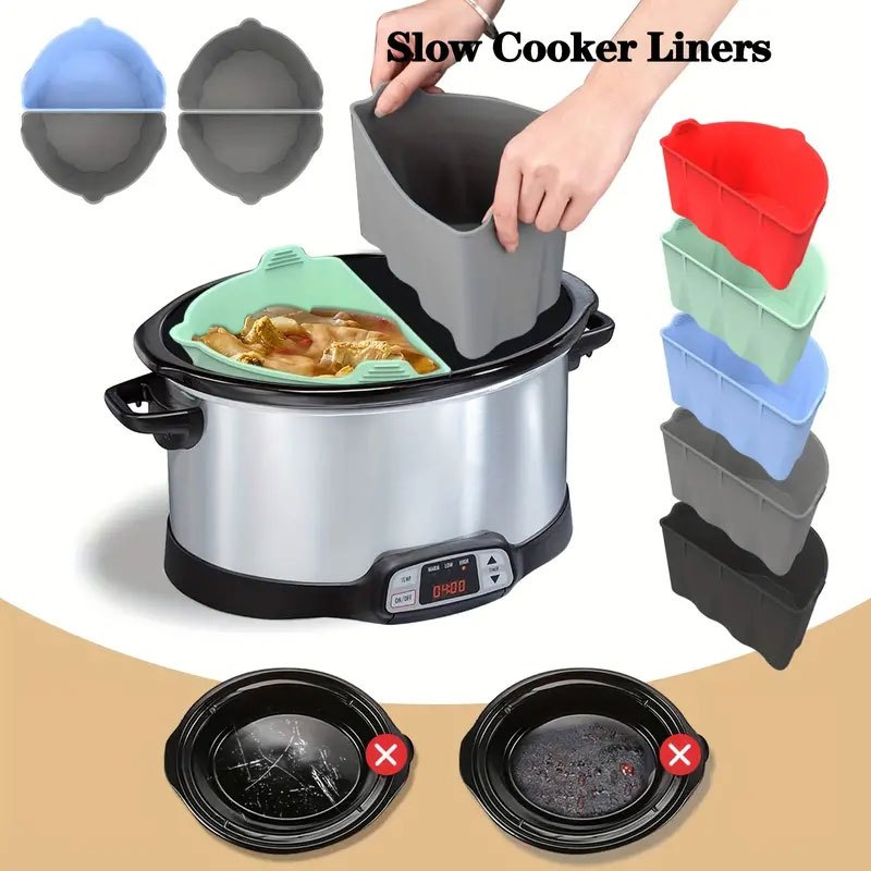 Silicone Crockpot Liner, Fits For Oval Pot, Reusable & Leakproof Dishwasher  Safe Food Grade Slow Cooker Liners, Replacement Of Disposable Liners,  Kitchen Supplies - Temu United Arab Emirates