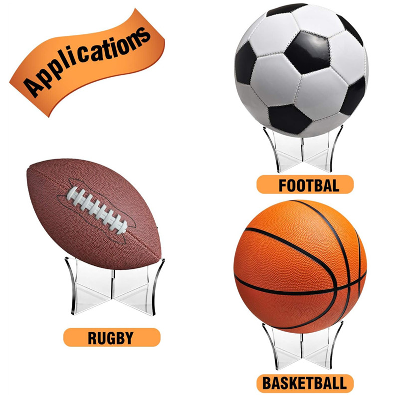 Supports de balle, support de basket-ball Support de football Présentoir de  ballon en acrylique Support de ballon en acrylique de football Support de  ballon en acrylique