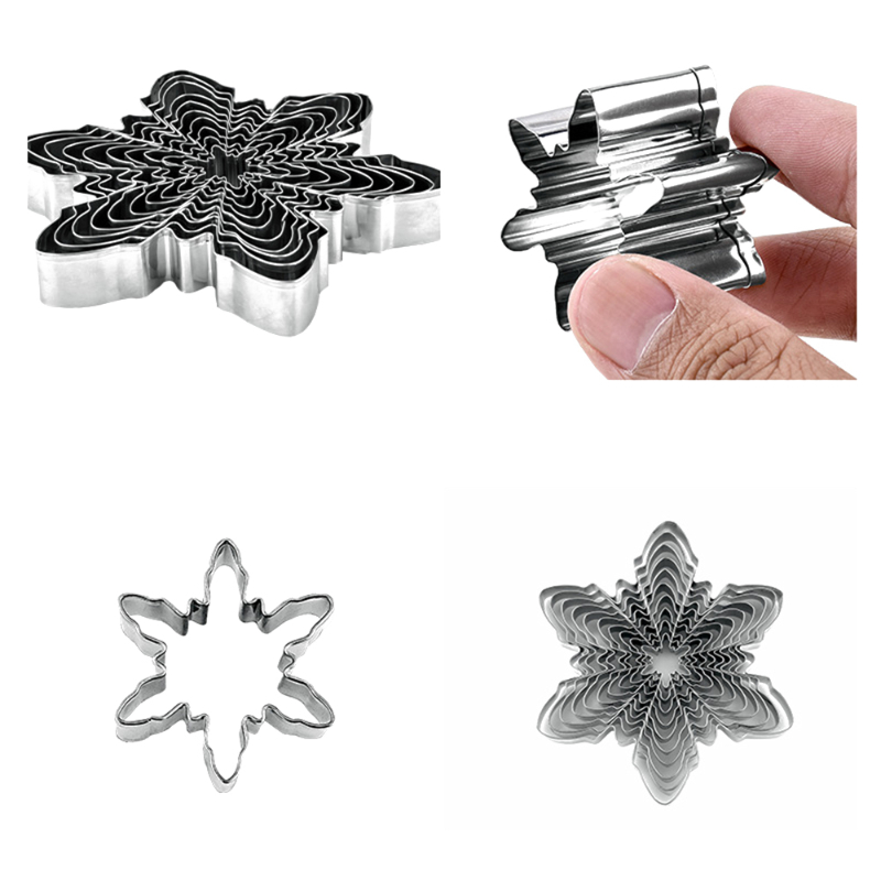 Snowflake Cookie Cutter Stainless Steel DIY Baking Tool