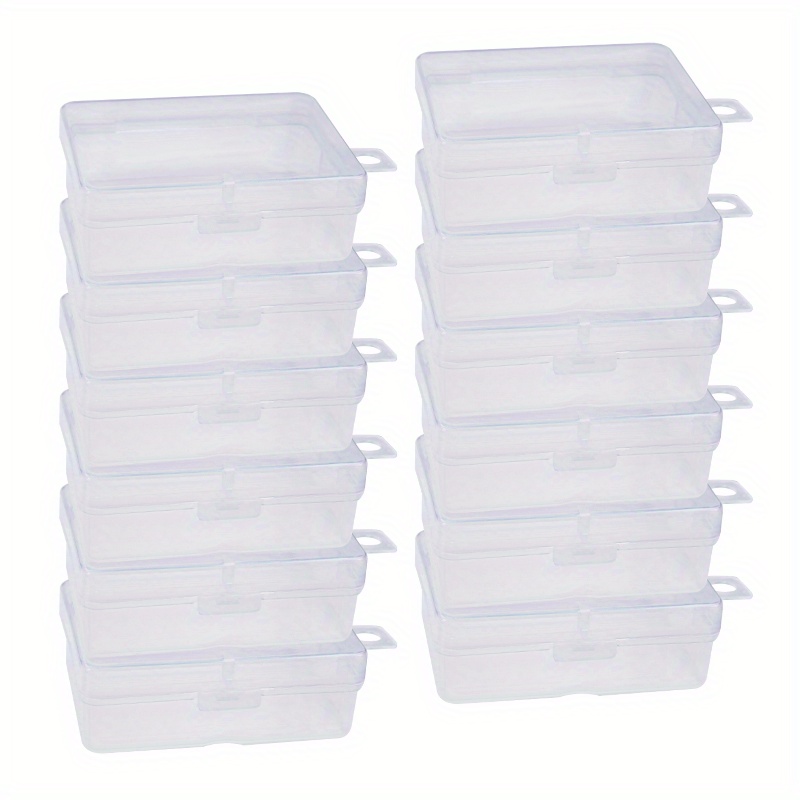 10pcs Mini Small Case PP Transparent Plastic Storage Box Pack Parts  Accessories