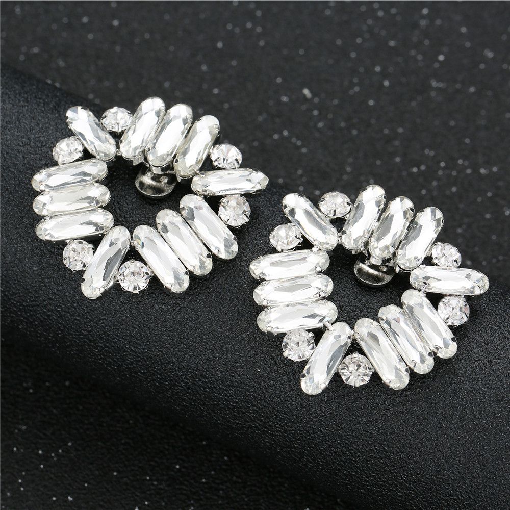 1PC Lady Shoe Clip Wedding Shoes High Heel Women Bride Decoration  Rhinestone Shiny Decorative Clips Charm Buckle