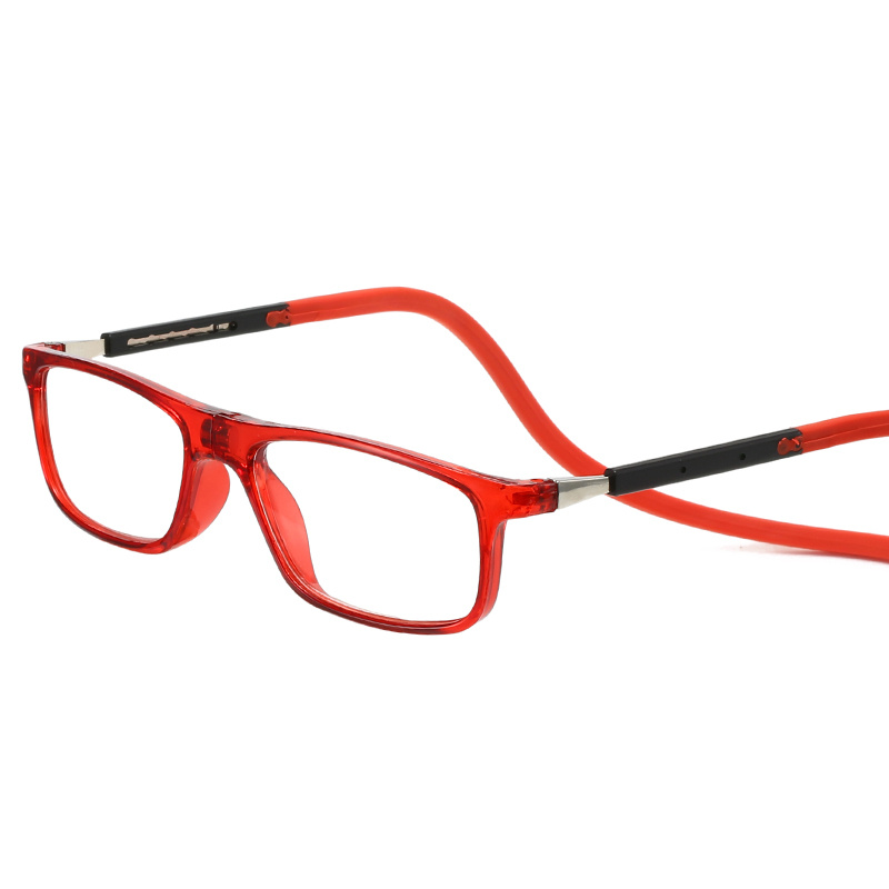 Adjustable Temples Square Frame Presbyopia Glasses