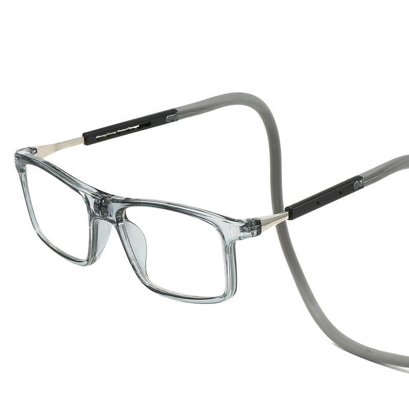 Adjustable Temples Square Frame Presbyopia Glasses