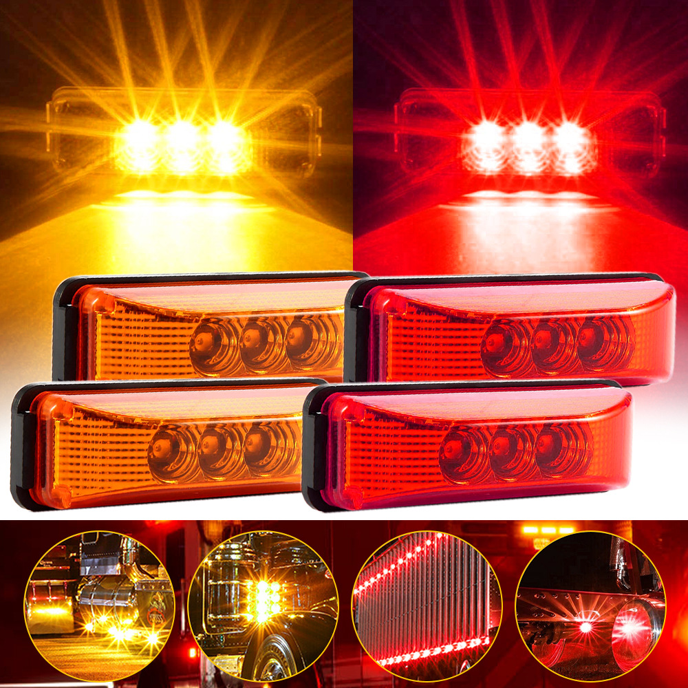 LED Begrenzungsleuchten 12v 24v Beleuchtung Lampe Wohnmobil PKW LKW  Anhänger Rot Weiß Orange
