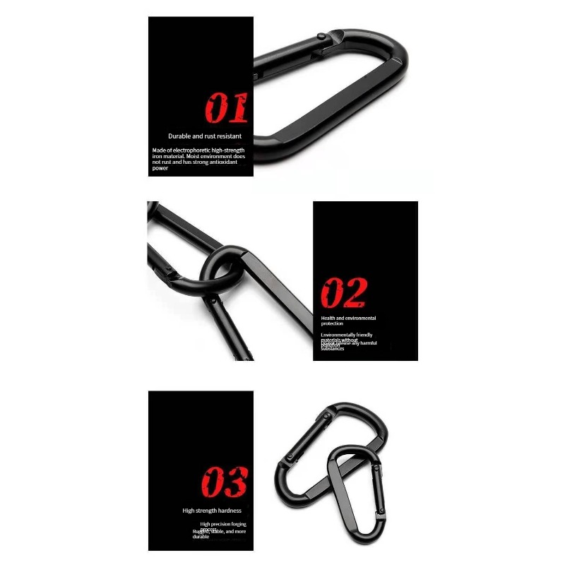 Durable Carabiner Clips Heavy Duty Metal Buckles For Outdoor - Temu