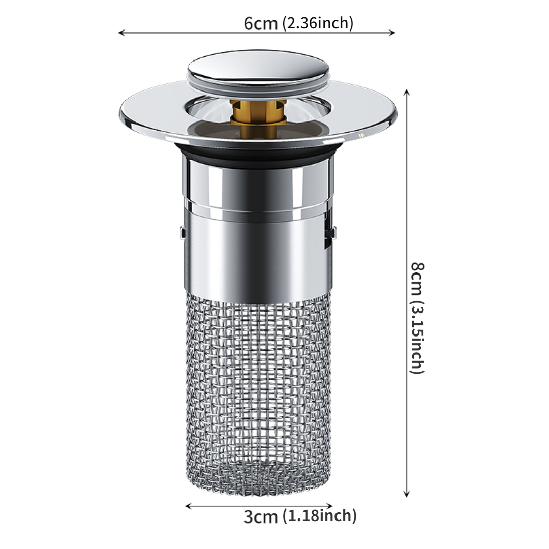 Bouchon D'eau Anti-fuite Pour Lavabo, Noyau De Rebond Anti-odeur En Acier  Inoxydable, Évier De Type Presse, Lavabo, Accessoires De Salle De Bain  Universels - Temu France