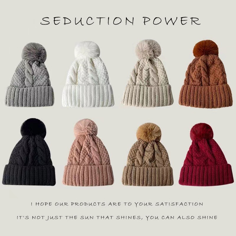 Winter Warm Beanie Solid Color Classic Knit Hat Thick - Temu