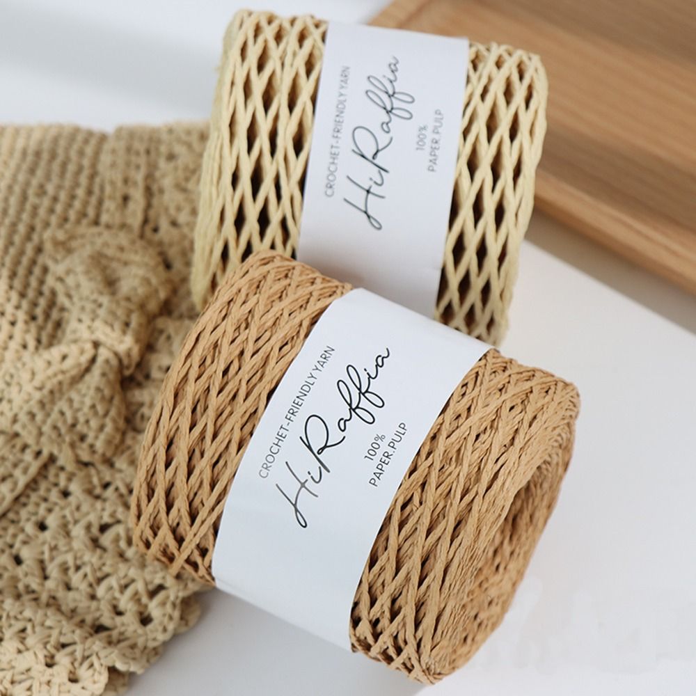 VEAREAR 1 Roll Raffia Yarn Decorative Widely Applied Wrapping Gift Raffia  Straw Packaging Paper Yarn for DIY 