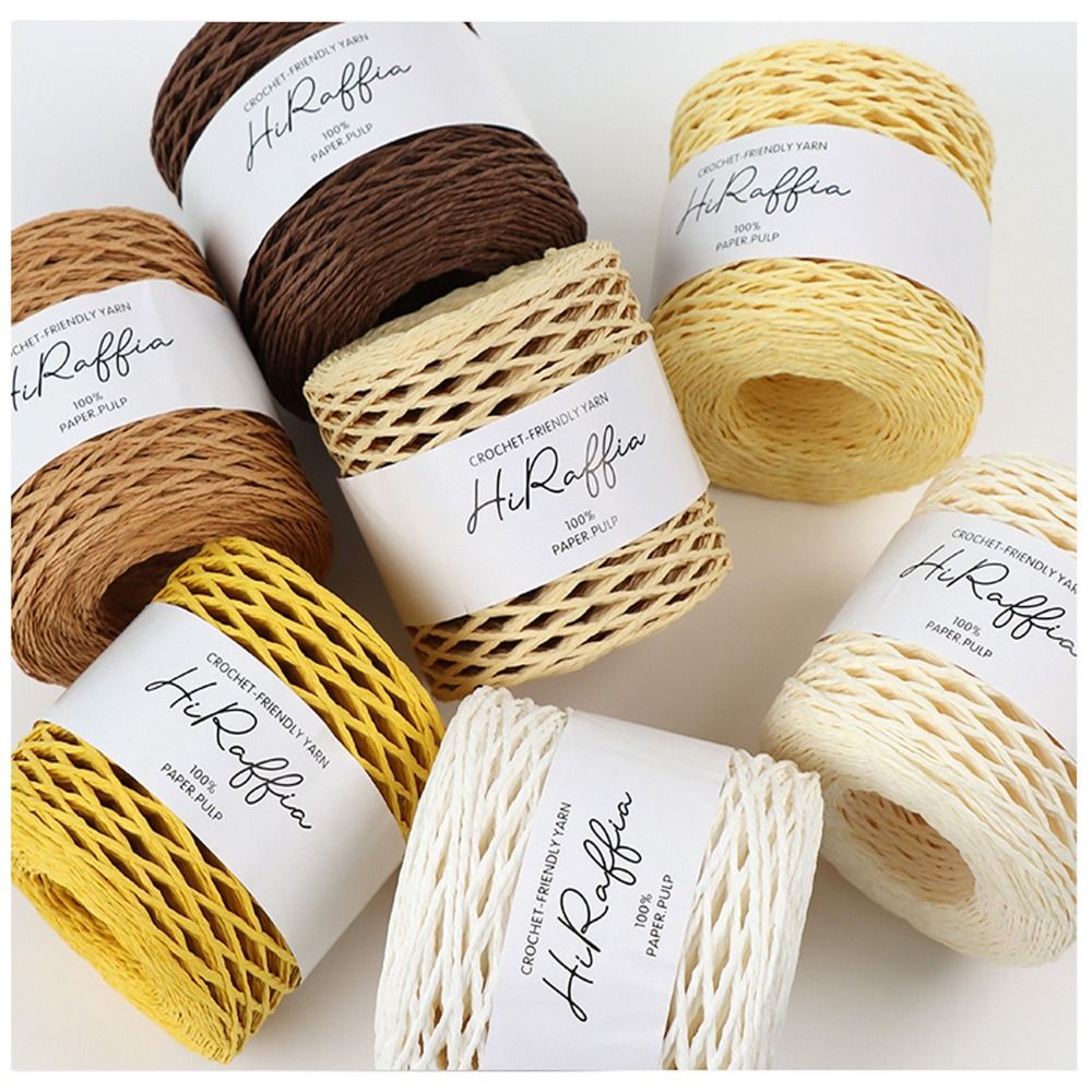 Raffia Yarn, Straw Yarn, Paper Yarn, Tape Yarn, 35 Colors, Ribbon Yarn, Yarn  for Beach Bag, Raffia by Guchet, Basket Yarn, Eco Friendly Yarn 