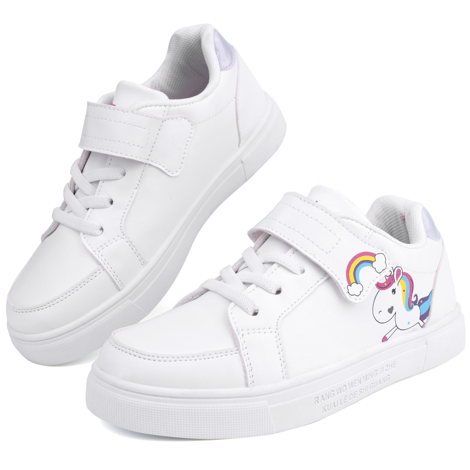 Zapatos De Skate S lidos Y De Moda Para Ni as Con Patr n De Unicornio C modos Y Antideslizantes Con Cierre De Gancho Y Bucle Para Actividades Al Aire