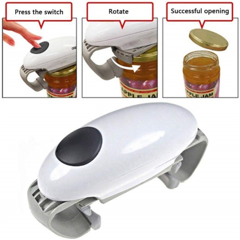 Electric Can Opener Kitchen Tools Mini One Touch Automatic