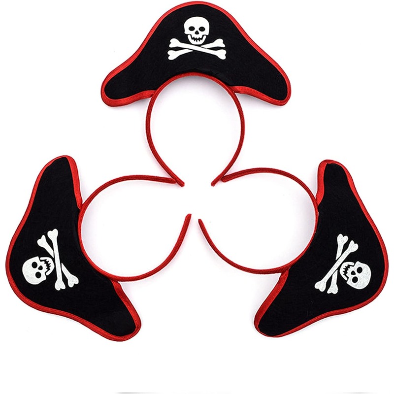 3pcs/set Accesorios Disfraces Piratas Halloween Capitán - Temu