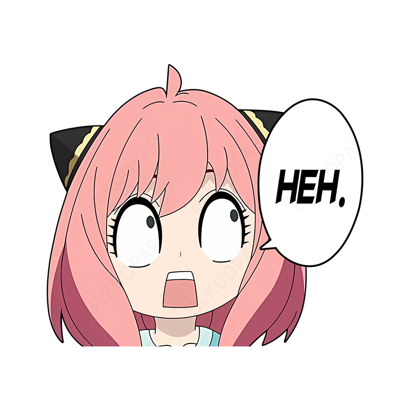 Cute Anime Girls Stickers, Cute Pink Anime Stickers