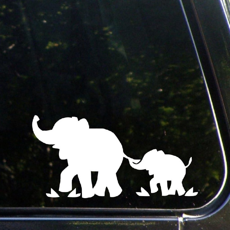 Elephant Decals Stickers Elephant Car Decal Cute Skateboard Packs Decals  for Family Truck