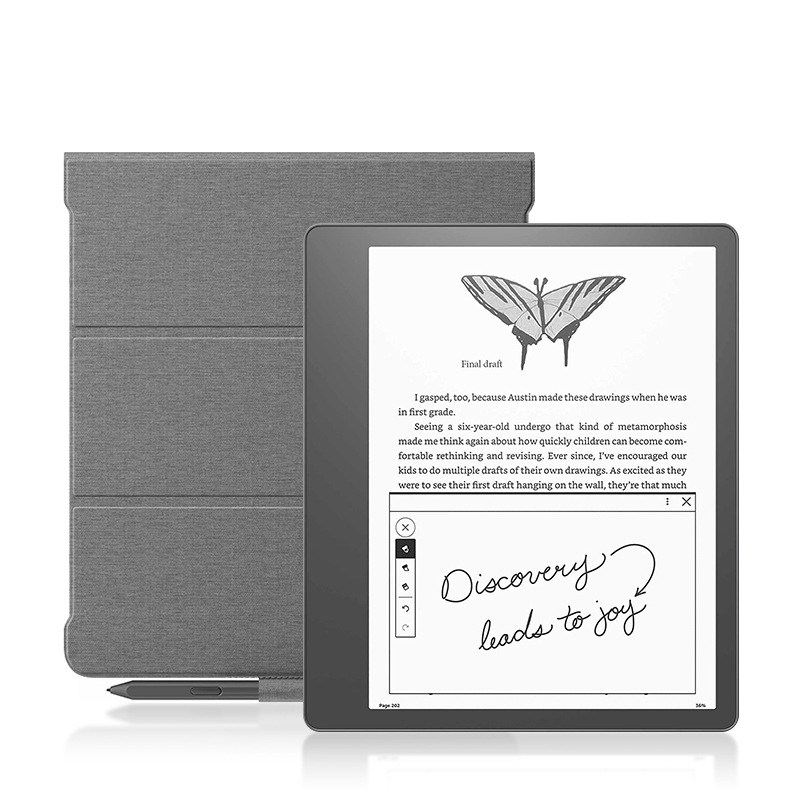 Case For Kindle Scribe 10.2 Inch 2022 Release Multi-folding Stand Soft TPU  Cover Built-in Pen Holder 2023 With Auto Sleep/Wake