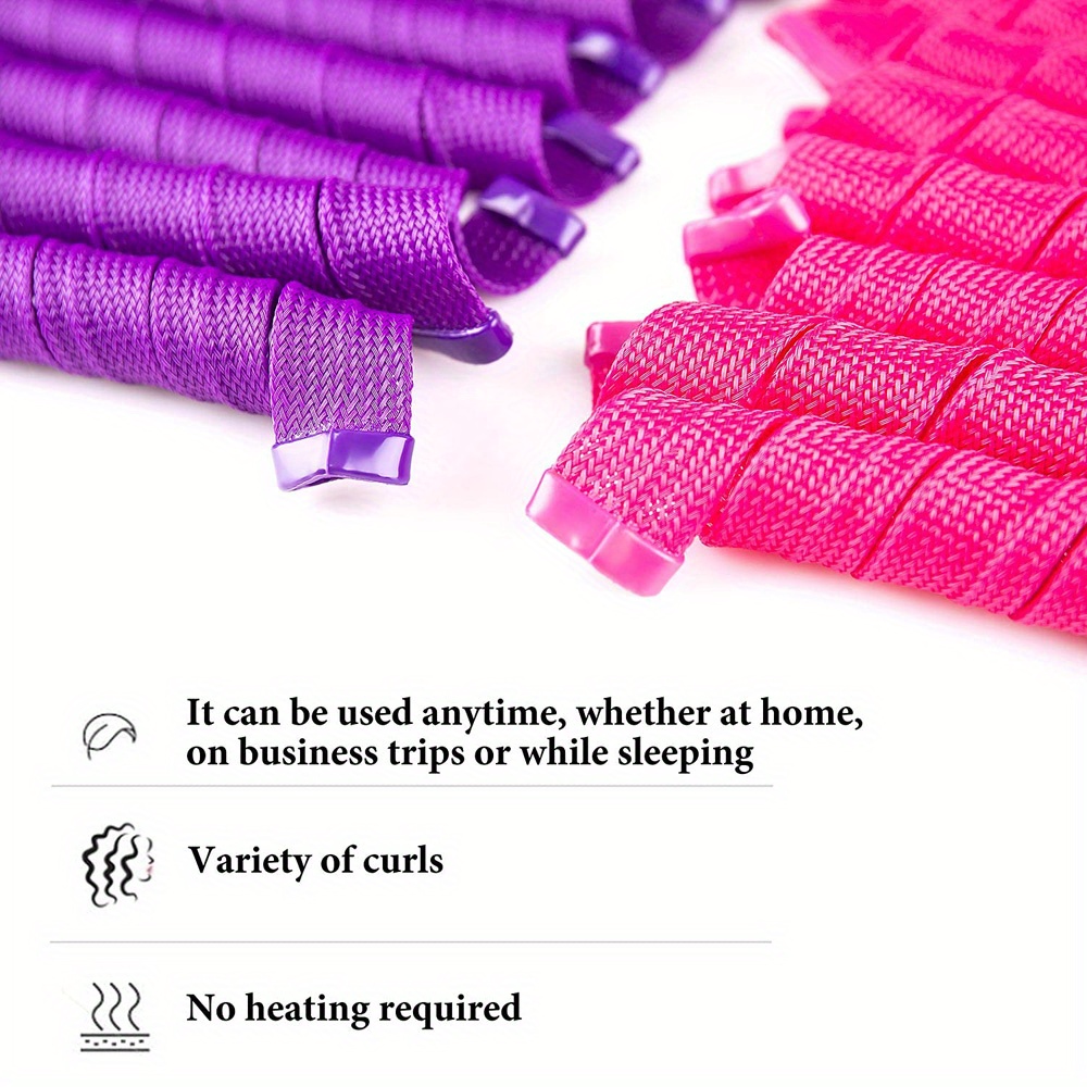 Soft Heatless Spiral Curlers Diy Magic Hair Rollers Magic Temu