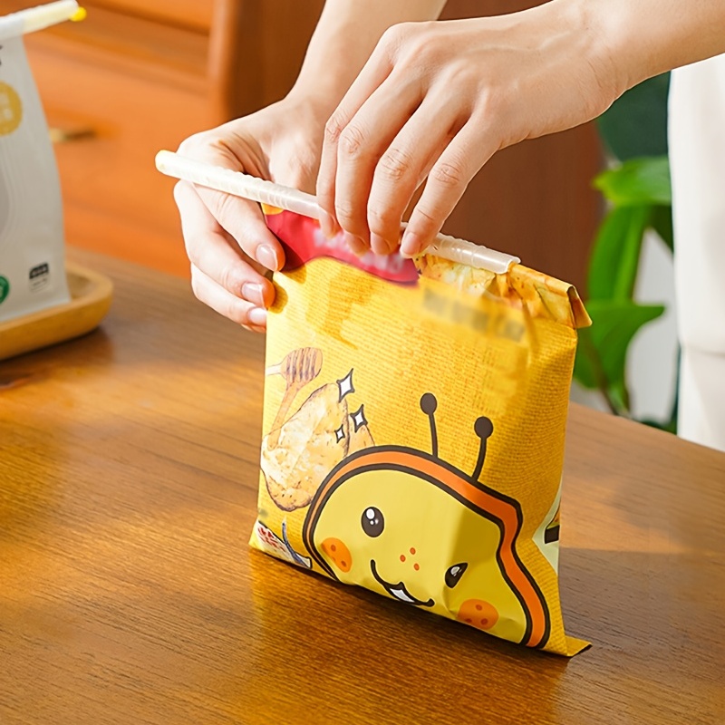 Easy-to-use Seal, Bag Sealer For Snack Chips And Food Storage - Securely  Seals Plastic Bags With Clamp-stylish Design - Temu