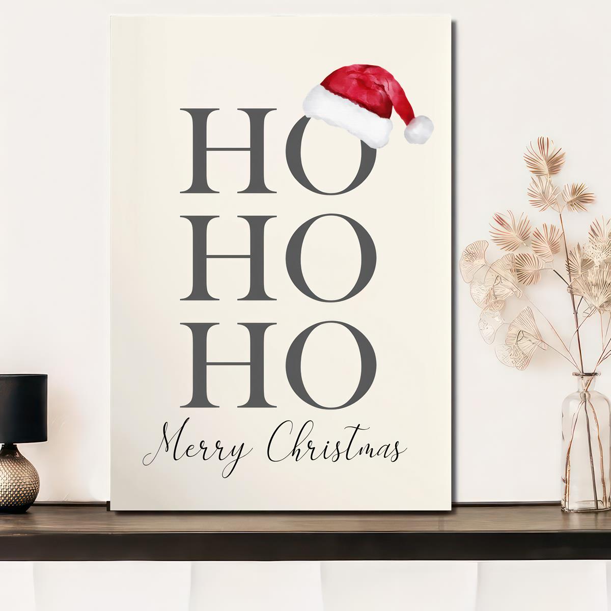 CHRISTMAS PRINT, Ho Ho Ho, Christmas Wall Art, Festive Print