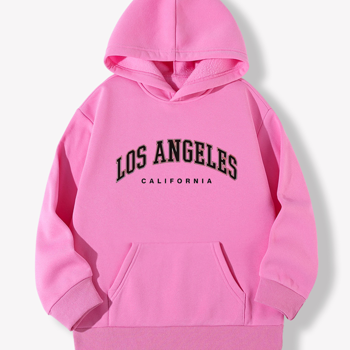 

Los Angeles Letter Print Boys Casual Pullover Long Sleeve Hoodies, Boys Sweatshirt For Spring Fall, Kids Hoodie Tops Outdoor