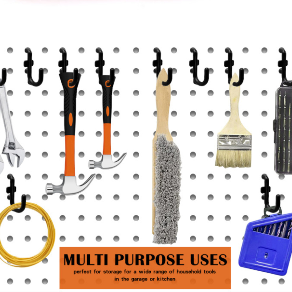 MENEONE Pegboard Hook Locks, for Stopping Hooks from Falling Off, 120PCS,  Black - Yahoo Shopping