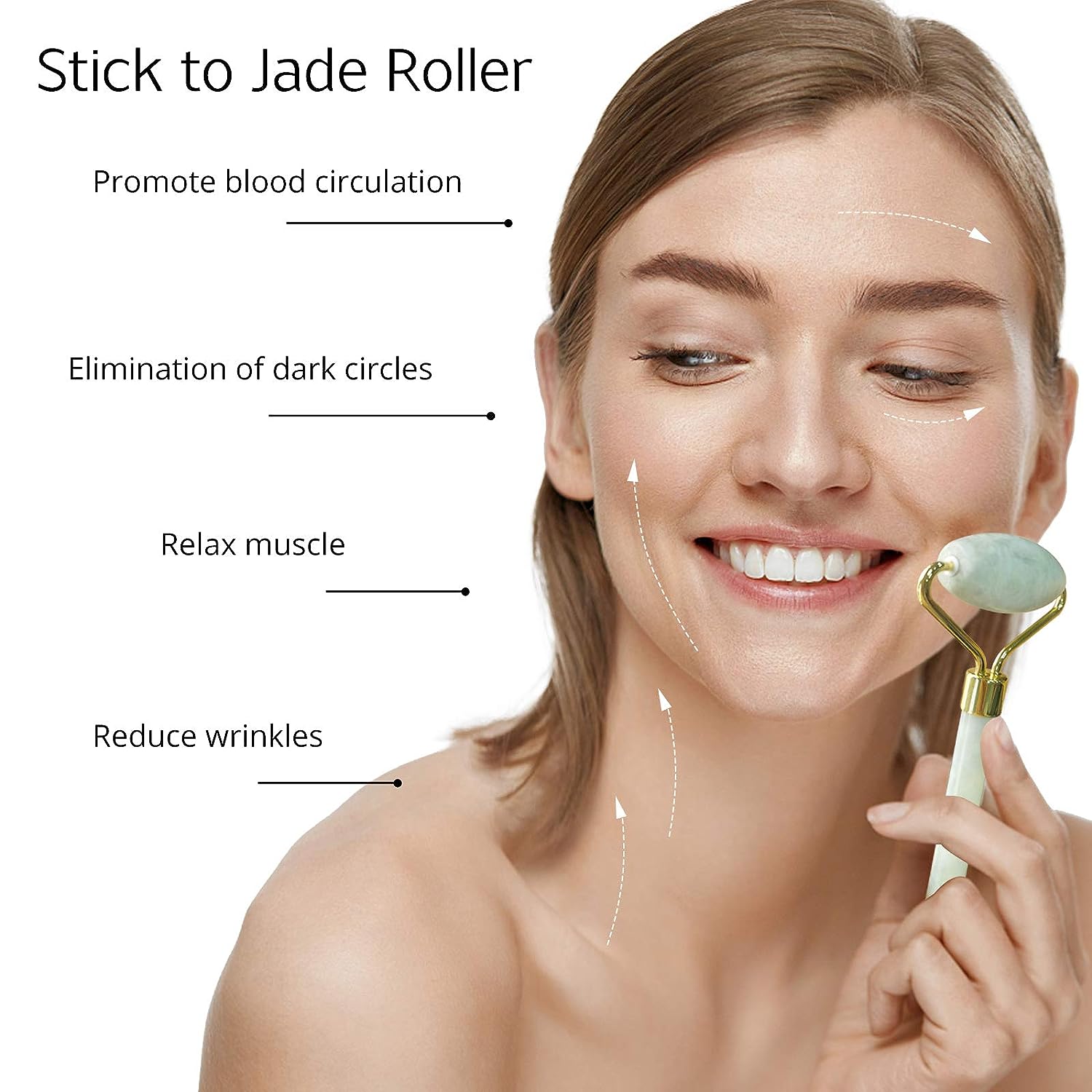 Jade Roller & Gua Sha Set for Skincare