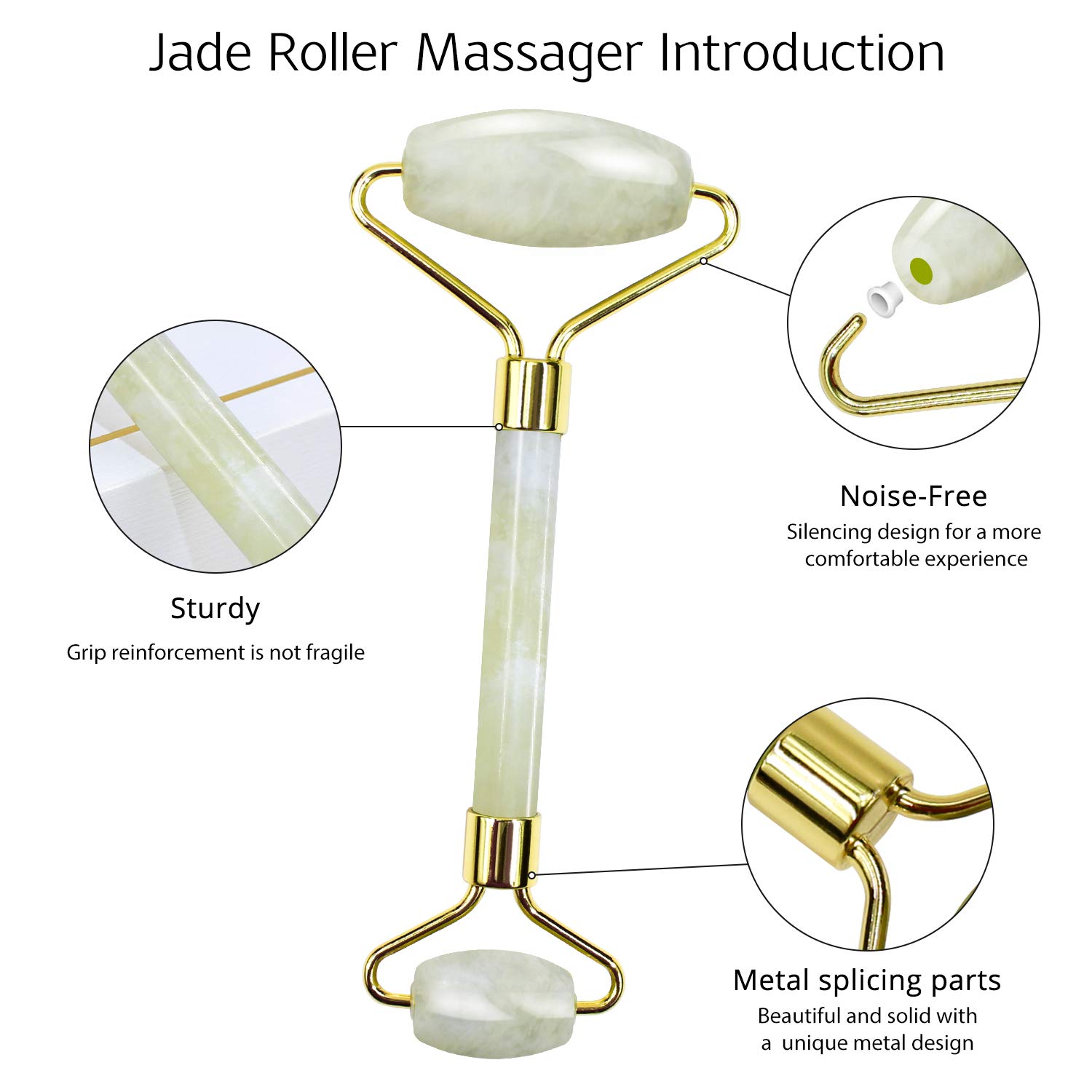 Jade Roller & Gua Sha Set for Skincare