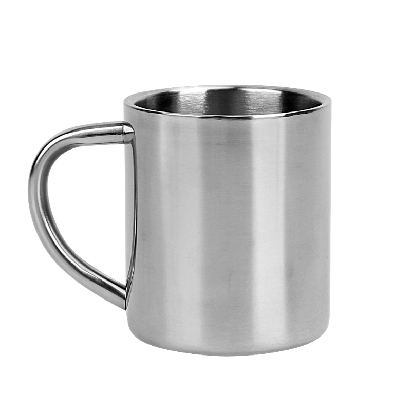 Double-Walled Polished Stainless Steel Drinking Cup