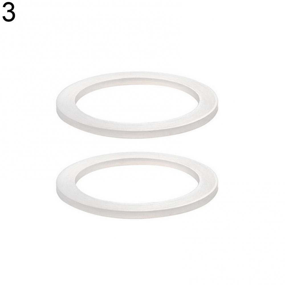 TEMU 2-pack High-quality Silicone Coffee Rubber Ring Gasket Set, Flexible Washer Gasket Ring Replacement For Cups, Pot, Espresso Coffee Makers Part